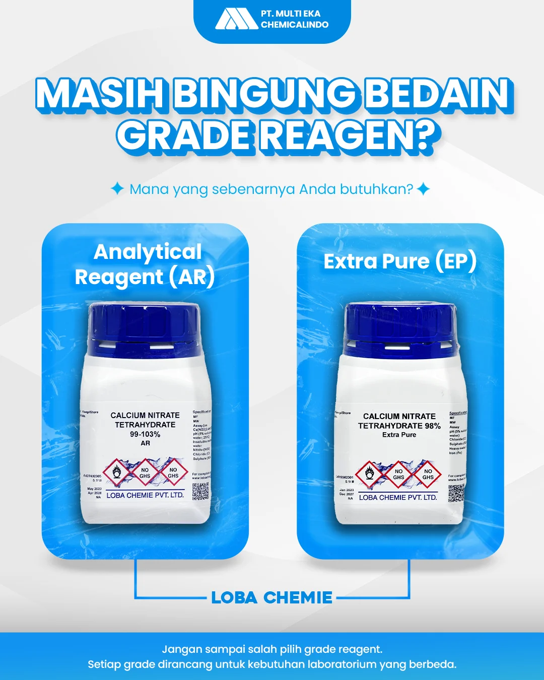 AR atau EP? Pilih sesuai kebutuhan laboratorium Anda!